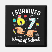 I Survived 67 Days Of School Funny Six Seven Meme  Magnet (Vorne)