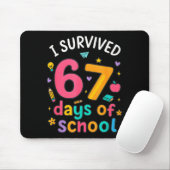 I Survived 67 Days Of School Funny Six Seven Meme  Mousepad (Mit Mouse)