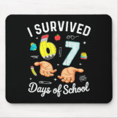 I Survived 67 Days Of School Funny Six Seven Meme  Mousepad (Vorne)