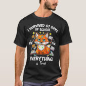 I Survived 67 Days Of School Funny Six Seven Meme  T-Shirt (Vorderseite)