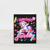 I Survived 67 Days Of School Funny Six Seven Teach Karte (Vorderseite)