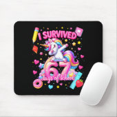 I Survived 67 Days Of School Funny Six Seven Teach Mousepad (Mit Mouse)