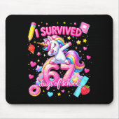 I Survived 67 Days Of School Funny Six Seven Teach Mousepad (Vorne)