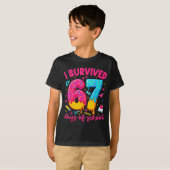 I Survived 67 Days Of School Funny Six Seven Teach T-Shirt (Vorne ganz)