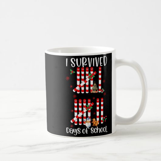 I Survived 67 Days Of School Funny Six Seven Xmas Kaffeetasse (Rechts)
