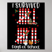 I Survived 67 Days Of School Funny Six Seven Xmas  Poster (Vorne)