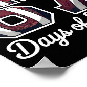 I Survived 67 Days Of School Funny Student Footbal Poster (Ecke)