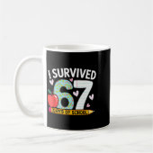 I Survived 67 Days Of School Funny Student Style  Kaffeetasse (Links)