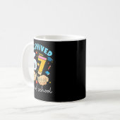 I Survived 67 Days Of School Funny Student Style Kaffeetasse (Vorderseite Links)
