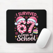 I Survived 67 Days Of School Funny Student Winter Mousepad (Mit Mouse)
