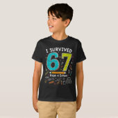 I Survived 67 Days Of School _ Funny Teacher & T-Shirt (Vorne ganz)