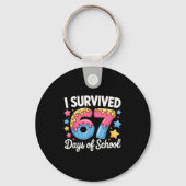 I Survived 67 Days Of School Funny Teacher Back To Schlüsselanhänger (Vorderseite)