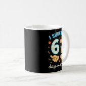 I Survived 67 Days Of School Funny Teacher Student Kaffeetasse (VorderseiteRechts)