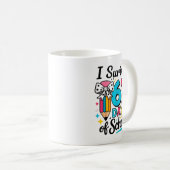 I Survived 67 Days Of School - Funny Teachers Stud Kaffeetasse (VorderseiteRechts)