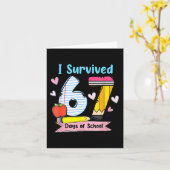 I Survived 67 Days Of School, Funny Teachers Stude Karte (Gelbe Blume)
