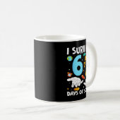 I Survived 67 Days Of School Funny Teachers Studen Kaffeetasse (VorderseiteRechts)