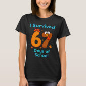 I Survived 67 Days Of School Funny Turkey Thanksgi T-Shirt (Vorderseite)