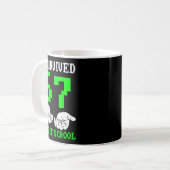 I Survived 67 Days Of School Gaming Six Seven 6 7  Kaffeetasse (Vorderseite Links)