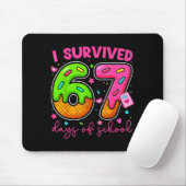 I Survived 67 Days Of School Ice Cream Drip Boy Gi Mousepad (Mit Mouse)