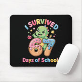 I Survived 67 Days Of School Ice Cream Drip Dino R Mousepad (Mit Mouse)
