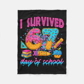 I Survived 67 Days Of School Ice Cream Drip Six Se Fleecedecke