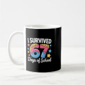 I Survived 67 Days Of School Kids Funny Teacher Hu Kaffeetasse (Links)