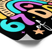 I Survived 67 Days Of School Kids Kitten Cat Cool Poster (Ecke)