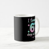 I Survived 67 Days Of School Mermaid Coquette Bow Kaffeetasse (VorderseiteRechts)