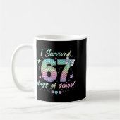 I Survived 67 Days Of School Mermaid Coquette Bow Kaffeetasse (Links)