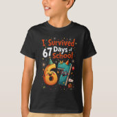 I Survived 67 Days of School New Year Celebration T-Shirt (Vorderseite)