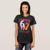 I Survived 67 Days Of School Nk Bow Girls Kids  T-Shirt (Vorne ganz)