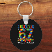 I Survived 67 Days Of School Number 67 Six Seven M Schlüsselanhänger (Vorderseite)