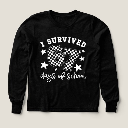 I Survived 67 Days of School PNG | Funny Teacher & (Design Vorderseite)