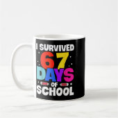I Survived 67 Days Of School Shirts Meme Six Seven Kaffeetasse (Links)
