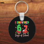 I Survived 67 Days Of School Six Seven 67 Christma Schlüsselanhänger (Vorderseite)