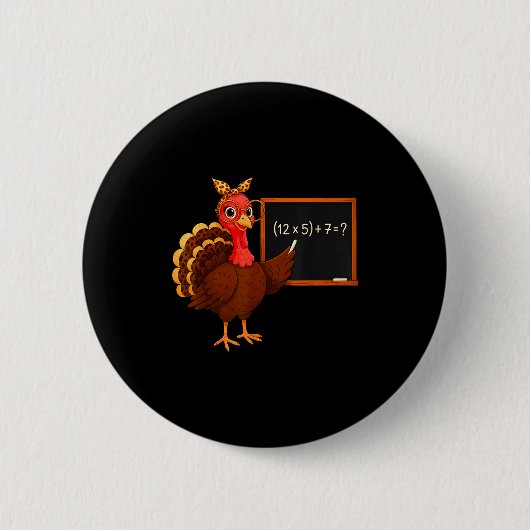 I Survived 67 Days Of School Six Seven 90s Turkey Button (Vorderseite)