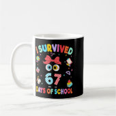 I Survived 67 Days Of School Six Seven Cat Teacher Kaffeetasse (Links)
