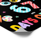 I Survived 67 Days Of School Six Seven Cat Teacher Poster (Ecke)