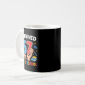 I Survived 67 Days Of School Six Seven Kaffeetasse (Vorderseite Links)