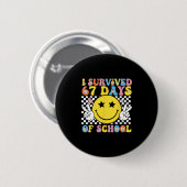 I Survived 67 Days Of School Six Seven Meme For Me Button (Vorne & Hinten)