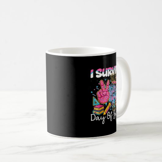 I Survived 67 Days Of School Six Seven Meme Teache Kaffeetasse (VorderseiteRechts)