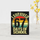 I Survived 67 Days Of School Six Seven Meme Teache Karte (Gelbe Blume)