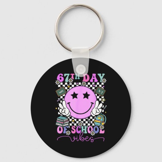 I Survived 67 Days Of School Six Seven Meme Teache Schlüsselanhänger (Vorderseite)