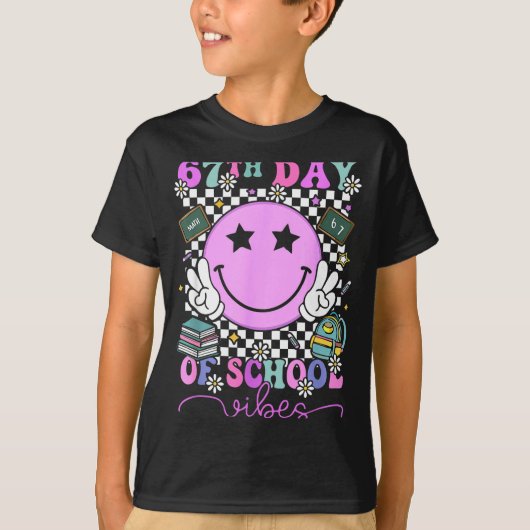 I Survived 67 Days Of School Six Seven Meme Teache T-Shirt (Vorderseite)