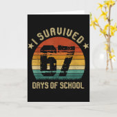 I Survived 67 Days Of School Six Seven Teachers St Karte (Gelbe Blume)
