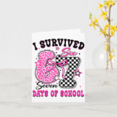 I Survived 67 Days Of School Six Seven Teachers St Karte (Gelbe Blume)