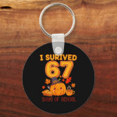 I Survived 67 Days Of School Six Seven Thanksgivin Schlüsselanhänger (Vorderseite)