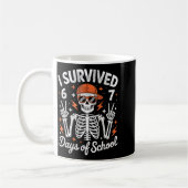 I Survived 67 Days Of School Skeleton Six Seven 6- Kaffeetasse (Links)