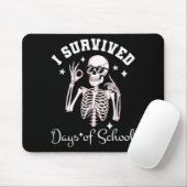 I Survived 67 Days Of School Skeleton Student Teac Mousepad (Mit Mouse)