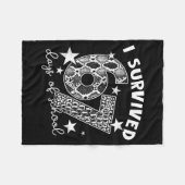 I Survived 67 Days Of School Snake, Alligator Rept Fleecedecke (Vorderseite (Horizontal))